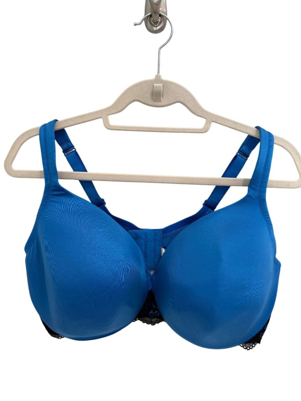 Cacique Lane Bryant Smooth Balconette Underwire Bra 42DDD - Blue & Black
